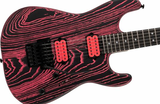 Elektrisk gitarr Charvel Pro Mod SD1 HH FR ASH Neon Pink Ash - 5