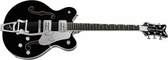 Guitare semi-acoustique Gretsch G6636TSL Black Silver Falcon Center Block WC Noir - 2