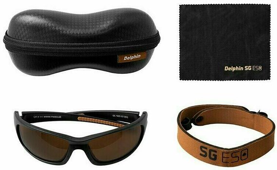 Okulary wędkarskie Delphin SG Eso Black/Brown Okulary wędkarskie - 3