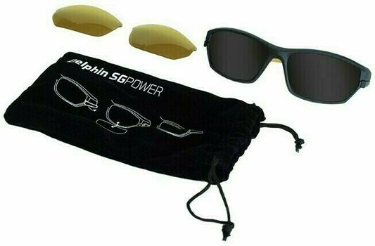 Fishing Glasses Delphin SG Power Black/Grey/Yellow Fishing Glasses - 3