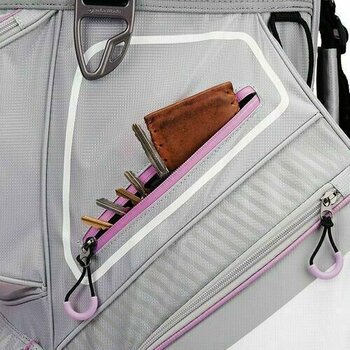 Cart Bag TaylorMade Pro Cart 8.0 Grey/White/Purple Cart Bag - 4