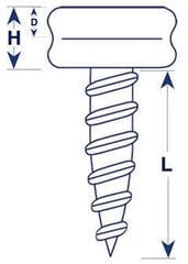 Bimini accessoires DOT Fasteners Durable Screw Stud 10 mm Bimini accessoires - 1