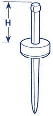 Bimini accessoires DOT Fasteners Durable Rivet SS 4,8-9,6 mm Bimini accessoires - 1