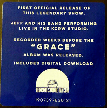 Δίσκος LP Jeff Buckley - Live On KCRW: Morning Becomes Eclectic (Black Friday Edition) (LP) - 5