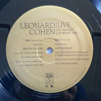 Vinyl Record Leonard Cohen - Live At The Isle Of Wight (2 LP) - 4