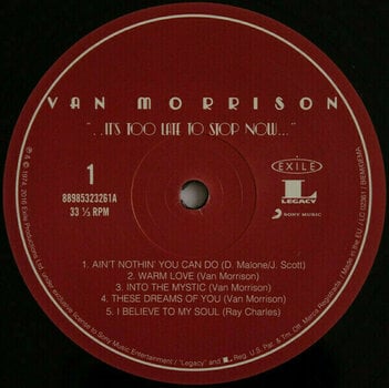 Vinyl Record Van Morrison - It'S Too Late To Stop Now (2 LP) - 7