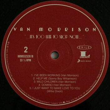 Schallplatte Van Morrison - It'S Too Late To Stop Now (2 LP) - 8