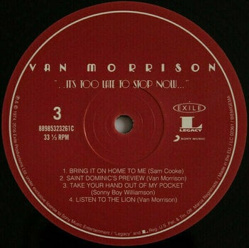 Disco de vinil Van Morrison - It'S Too Late To Stop Now (2 LP) - 9