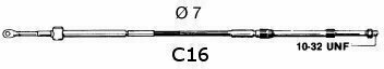 Boat Engine Control Cable Ultraflex C16 Engine Control Cable - 12'/ 3‚66 m - 2