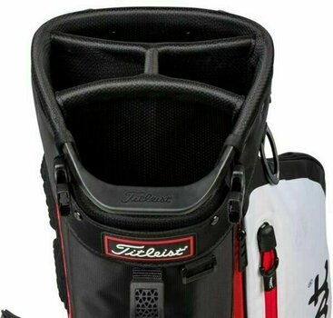 Golfbag Titleist Players 4 Plus StaDry Black/Sleet/Dark Red Golfbag - 2
