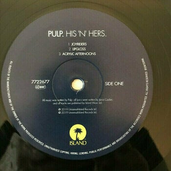 Disc de vinil Pulp - His 'N' Hers (Deluxe Edition) (Remastered) (2 LP) - 8