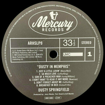 Vinyl Record Dusty Springfield - Dusty In Memphis (Remastered) (LP) - 2