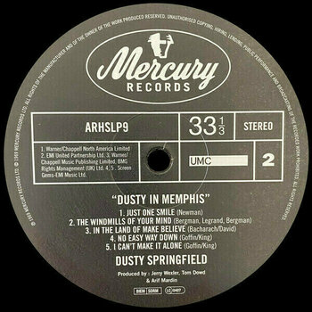 Vinyl Record Dusty Springfield - Dusty In Memphis (Remastered) (LP) - 3