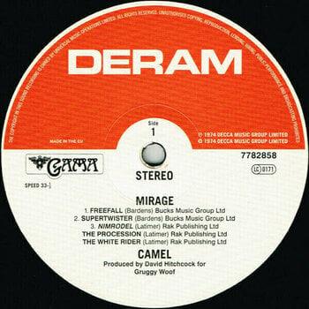 Vinyl Record Camel - Mirage (Remastered) (LP) - 3