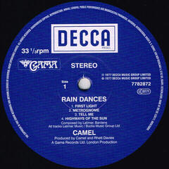 Vinylplade Camel - Rain Dances (Reissue) (LP) - 2