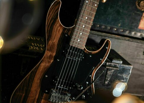 Guitare électrique Michael Kelly Mod Shop 60 S2 Duncan Striped Ebony - 10