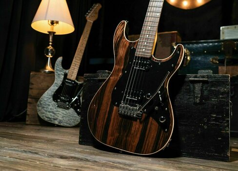 Electric guitar Michael Kelly Mod Shop 60 S2 Duncan Striped Ebony - 13