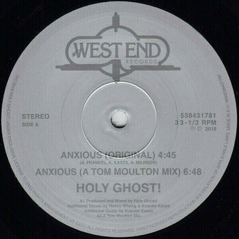 Δίσκος LP Holy Ghost! - Anxious/Spirit Of Sunshine (Single) (LP) - 3