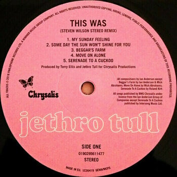 Vinyl Record Jethro Tull - This Was (50th Anniversary Edition) (LP) - 2