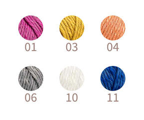 Pletací příze Rosários 4 Cherry 11 Indigo Pletací příze - 5