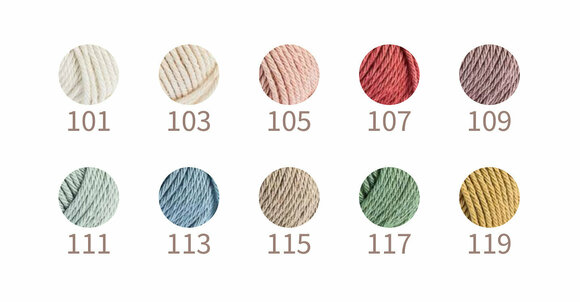 Pletací příze Rosários 4 Silk 4 Milk Ecológico 107 Light Red Pletací příze - 3