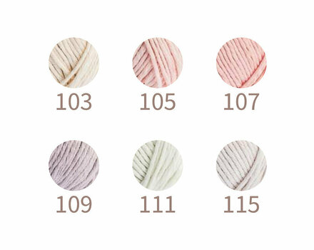 Fios para tricotar Rosários 4 Bio Bamboo Ecológico 103 Cream - 3