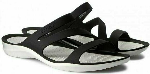 Buty żeglarskie damskie Crocs Women's Swiftwater Sandal Black/White 34-35 - 4