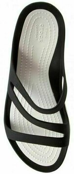 Womens Sailing Shoes Crocs Women's Swiftwater Sandal Black/White 34-35 - 5