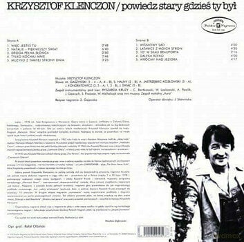 Vinyl Record Krzysztof Klenczon - Powiedz Stary Gdzies Ty Byl (LP) - 2