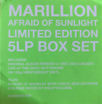 Vinyl Record Marillion - Afraid Of Sunlight (5 LP) - 3