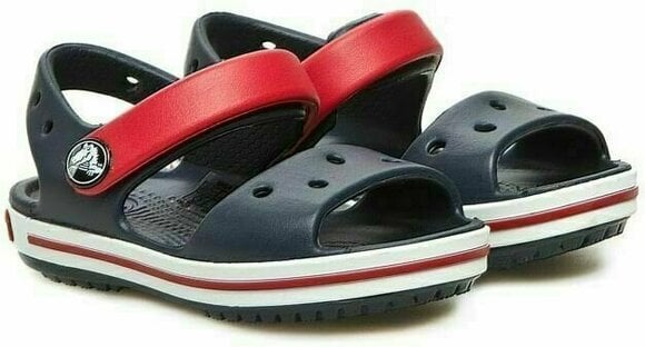 Buty żeglarskie dla dzieci Crocs Kids' Crocband Sandal Navy/Red 24-25 - 4