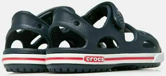 Детски обувки Crocs Preschool Crocband II Sandal Navy/White 30-31 - 4