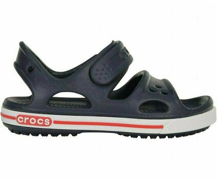 Детски обувки Crocs Preschool Crocband II Sandal Navy/White 22-23 - 2