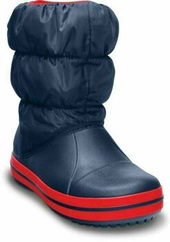 Jachtařská obuv Crocs Kids' Winter Puff Boot Navy/Red 30-31 - 2