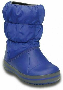 Kids Sailing Shoes Crocs Kids' Winter Puff Boot Cerulean Blue/Light Grey 27-28 - 2