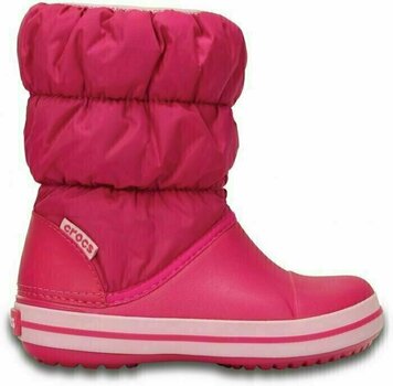 Kids Sailing Shoes Crocs Kids' Winter Puff Boot Candy Pink 27-28 - 2