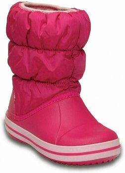 Kids Sailing Shoes Crocs Kids' Winter Puff Boot Candy Pink 27-28 - 3