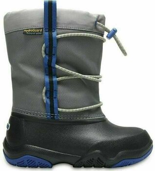 Buty żeglarskie dla dzieci Crocs Kids' Swiftwater Waterproof Boot Black/Blue Jean 29-30 - 2