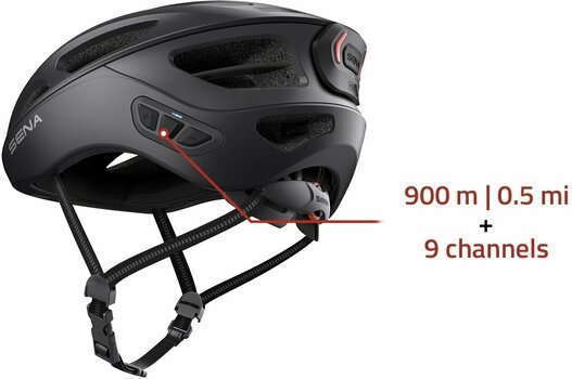 Smart Helm Sena R1 Evo Matt Black M Smart Helm - 2