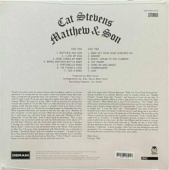 Vinyl Record Cat Stevens - Matthew & Son (Remastered) (LP) - 4