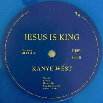 Vinyl Record Kanye West - Jesus Is King (Blue Translucent) (LP) - 4