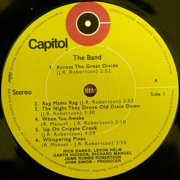 Vinyl Record The Band - The Band (LP) - 3