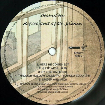 Vinylskiva Brian Eno - Before And After Science (Remastered) (LP) - 3