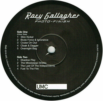 Vinyl Record Rory Gallagher - Photo Finish (Remastered) (LP) - 4
