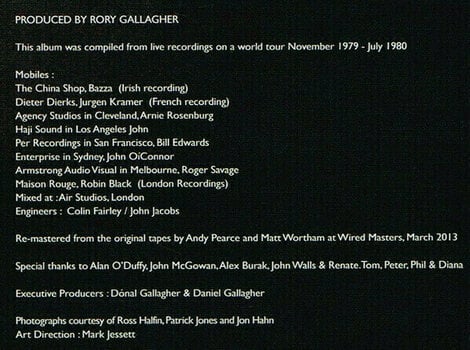 Disco de vinil Rory Gallagher - Stage Struck (Remastered) (LP) - 11