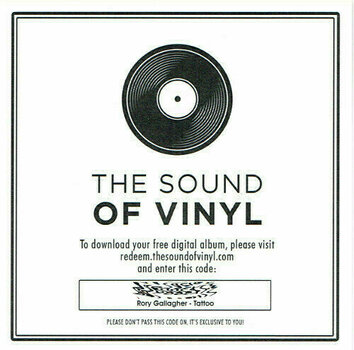 Vinylskiva Rory Gallagher - Tattoo (Remastered) (LP) - 7