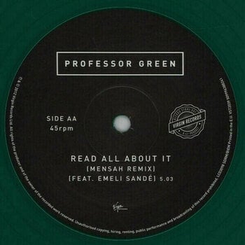 Vinyl Record Professor Green - Read All About It (Green Transparent) (Limited Edition) (Vinyl 12" LP) - 2