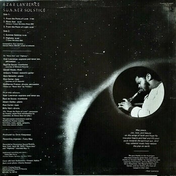 Vinyl Record Azar Lawrence - Summer Solstice (LP) - 2