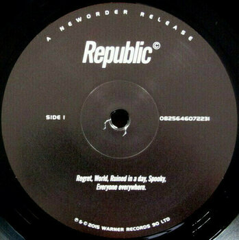 Vinyl Record New Order - Republic (LP) - 3