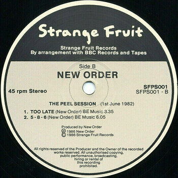 Vinyl Record New Order - Peel Sessions (RSD) (LP) - 4